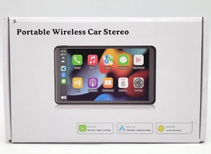 Portable Wireless Car Stereo With Screen Mirroring And Car Play - Black - Picture 1 of 9
