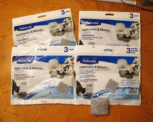 Petmate Replendish Charcoal Replacement Filters (4)Sealed x3 +1 (13 Filters)