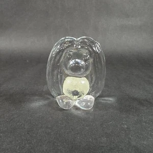 Bergdala Troll Swedish Art Glass Figurine Clear Glass 2.75" Peter Johansson - Picture 1 of 8
