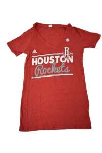 womens NBA Houston Rockets Basketball V-Neck Shirt New S - Picture 1 of 1