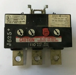 GE TFK236T110 110AMP TYP TFK 3POLIGE AUSLÖSEEINHEIT - Bild 1 von 8