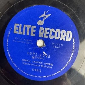 10" 78 RPM-Jozsef Enekel-Battonyara Befutott A Kerges A Ternyerem/Lore-Lore/1481 - Picture 1 of 4