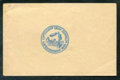 Zeppelin/Flugpost 1929 1.AMERIKAFAHRT alle DREI STEMPEL BLANKOABSCHLÄGE (80389 - Bild 1 von 2