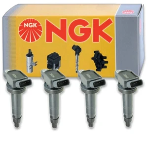4 pc NGK Ignition Coils for 2005-2019 Toyota Tacoma 2.7L L4 Spark Plug Wire ph - Picture 1 of 5