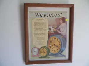 WESTERN CLOCK Co. " WESTCLOX" ORIGINAL VINTAGE DECEMBER 1928 PRINT AD Mc CALL'S - Picture 1 of 2