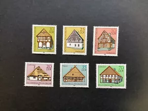 ALEMANIA ORIENTAL (RDA) 1981 edificios de media madera MNH (C429) - Imagen 1 de 2