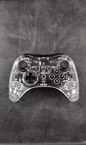 Afterglow Clear & Black Pro Controller PDP 085-018 for Nintendo Wii U - Picture 1 of 2