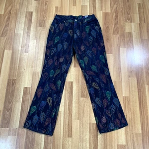 Coogi Jeans Womens 9/10 Dark Blue Multicolor Logo Straight Leg - Picture 1 of 12