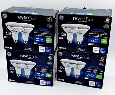 (8 bulbs) GE Reveal LED 75 W Equiv. Dimmable, Color-Enhancing HD PAR30 Long  - Image 1 of 4