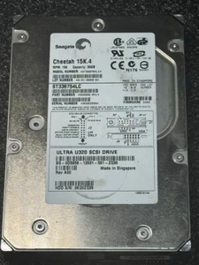 Seagate 9X6006-041 ST336754LC 36GB 15K RPM Ultra-320 SCSI Hot-Pluggable 80Pin - Picture 1 of 7