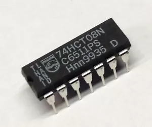 5 Stück 74HCT08N Logische Gatter 4 Gate 2 Input 4 mA, 4.5V to 5.5V (M4745) - Picture 1 of 5