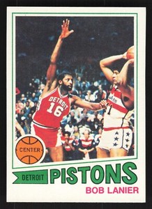1977-78 Topps White Backs Bob Lanier #61 - Detroit Pistons - Vintage HOF EX-MT