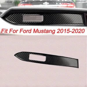 New Carbon Fiber Central Dashboard Decorative Sticker Trim For Mustang 2015-2020 - Picture 1 of 1