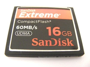 . 16GB Compact Flash Card Extreme UDMA (16GB CF Extreme) SanDisk usato. - Foto 1 di 1