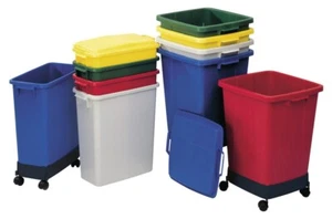 Abfall- und Wertstoffsammler 60 l H590xB285xT555mm PE rot GRAF - Bild 1 von 1