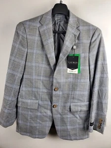 LAUREN RALPH LAUREN Men's 36R UltraFlex Gray Plaid Sport Coat - Picture 1 of 9