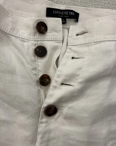 Lafayette 148 Damen Leinenhose mit Knopfleiste 8 - Bild 1 von 14