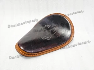 ASIENTO INDIVIDUAL DE CUERO PARA HARLEY BOBBER CHOPPER - Imagen 1 de 10
