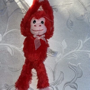 Greenbrier Internationa Plush Stuffed Animal Red Monkey Hanging Kids Collectible - Picture 1 of 8