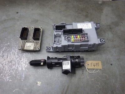 Fiat 500 2008 1.2 Lock Set ECU Fuse Box Ignition 51847332 F495 - Image 1 of 4