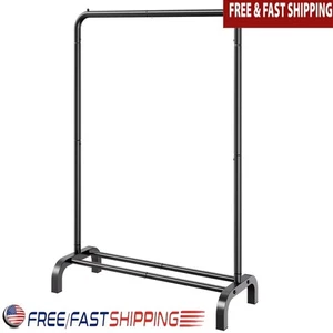 Heavy Duty Garment Rack W/ Shoe Storage Shelves Adjustable Clothes Organizer New - Picture 1 of 10