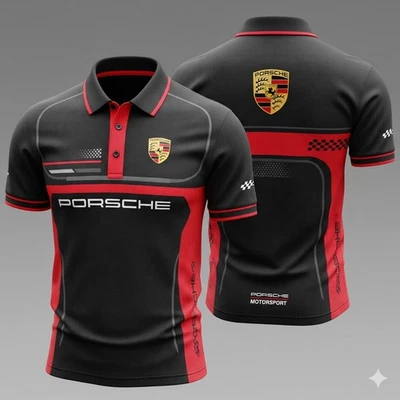 Polo Porsche Motorsport Heritage Racing Retro Hombre Manga Corta 3d, S-5XL Foto 1 de 3