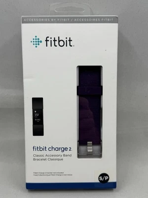 Fitbit Charge 2 pulseiras tamanho pequeno SP acessório clássico pulseira roxa caixa lacrada - Imagem 1 de 3
