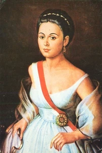 Manuela Sáenz Südamerikanische Revolutionsheldin Geliebte von Bolivar Postkarte - Bild 1 von 2