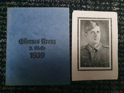 Original German Ww2 Lot/bundle Iron Cross 2nd Class Packet Death Card Ek 2holder - Image 1 of 4