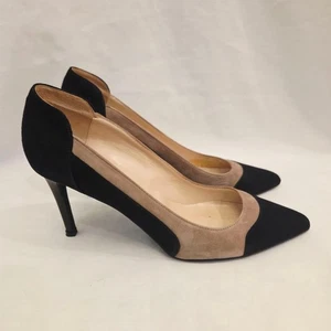 Damen-Heels Claudia Ciuti schwarz hellbraun Wildleder spitz zulaufend Größe 8 - Bild 1 von 9