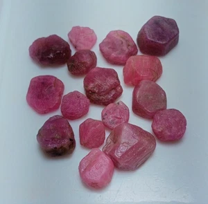 10 Pcs Ruby Rough Raw Stone Lot, Natural Ruby Rough, Good Quality Rough, 6to10mm - Picture 1 of 9