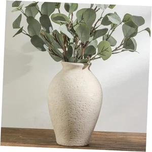 Vaso fiori in ceramica arredo casa - grandi vasi da tavolo casale rustico rustico - 9" - Foto 1 di 8