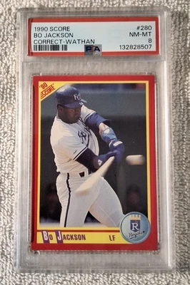 Puntuación #280 Bo Jackson 1990 PSA 8 Foto 1 de 2