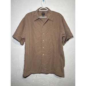 Bruno sueded button down shirt mens medium casual classic preppy outdoor career - Picture 1 of 6