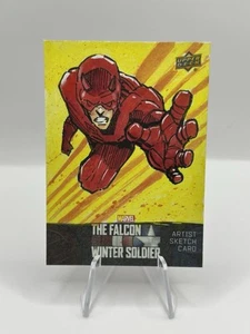 2020 Upper Deck Marvel Falcon And The Winter Soldier Sketch Card 1/1 Daredevil - Picture 1 of 2