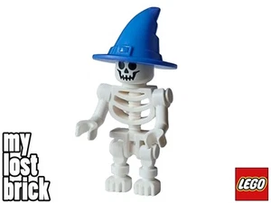 LEGO Esqueleto Minifigura Sombrero Mago Azul del Set 40608 (gen180) - NUEVO - Imagen 1 de 7
