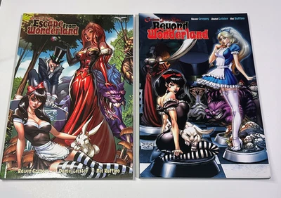 Lote Zenescope TPB - Escape & Beyond Wonderland - Grimm Fairy Tales - Casi Como Nuevo Foto 1 de 4