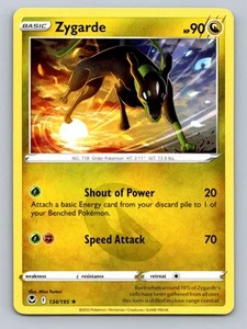 Pokemon Zygarde SWSH12: Silver Tempest 134/195 Near Mint NM - Picture 1 of 2