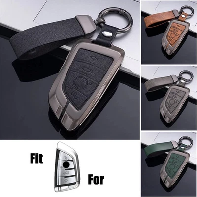 Zinc Alloy Car Key Fob Case Cover For BMW 1 2 3 4 5 6 7 X1 X2 X3 X4 X5 X6 X7 M5 - Image 1 of 4