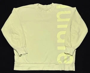 Lululemon perfekt übergroßes Sweatshirt mit Rundhalsausschnitt und Logo limettengrün Damengröße 10 - Bild 1 von 10