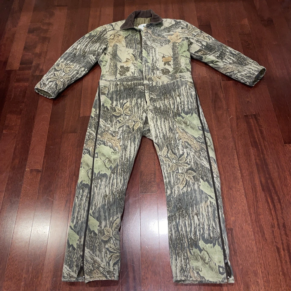Vtg Duxbak Coveralls Mens Large Realtree Camo Hunting Insulated Outdoor Pls Read - Image 1 of 4