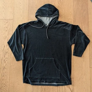 Vintage Lord & Taylor dunkelgrün Samt Hoodie Pullover Sweatshirt lässig bequem M - Bild 1 von 6