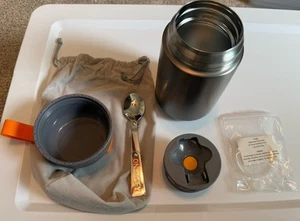 NEU Energify Vakuum Lebensmittel Glas 14 Oz/730ml Isoliert mit Schüssel und Löffel Kombination - Bild 1 von 4