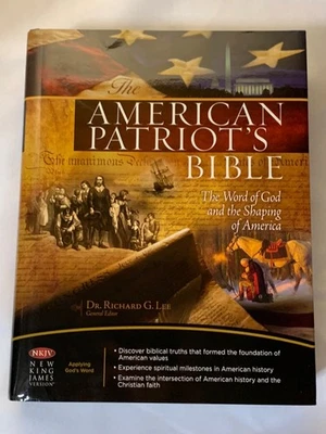 The American Patriot's Study Bible 2009 Blue Leathersoft Bound NKJV Like New - Image 1 of 4