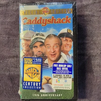 Caddyshack (VHS, 1999, 19th Anniversary Special Edition) RARE Golf Towel And VHS - Image 1 of 4