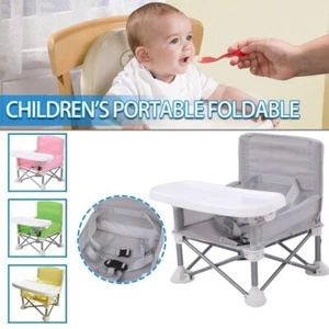 Travel Booster Seat Compact Folding High Chair Children's Baby Travel Armchair - Picture 1 of 17