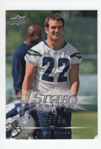 2008 UPPER DECK FOOTBALL ROOKIE JACOB HESTER SAN DIEGO CHARGERS #245 - Picture 1 of 4