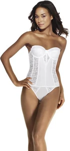 Dominique Colette Lace Longline Bra, White, 44DD/E - Picture 1 of 2