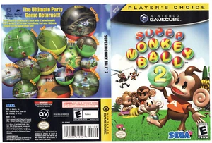 Super Monkey Ball 2 Nintendo Gamecube Cubierta Arte Inserto Original Elección del Jugador - Imagen 1 de 1