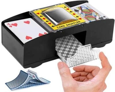 EMECO Kartenmischmaschine Karten Mischer Skat Romme Poker elektronisch Kartenmischer